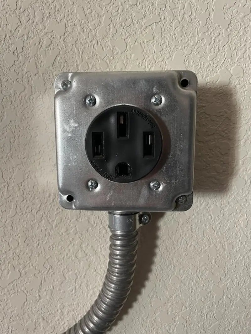 NEMA 14-50 outlet installed for Electrical Panel Upgrade in Rio Vista